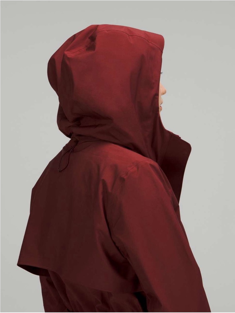 Lululemon Rain Rebel Jacket Waterproof Utility Jacket Red Merlot Size 6 Small - Picture 4 of 16